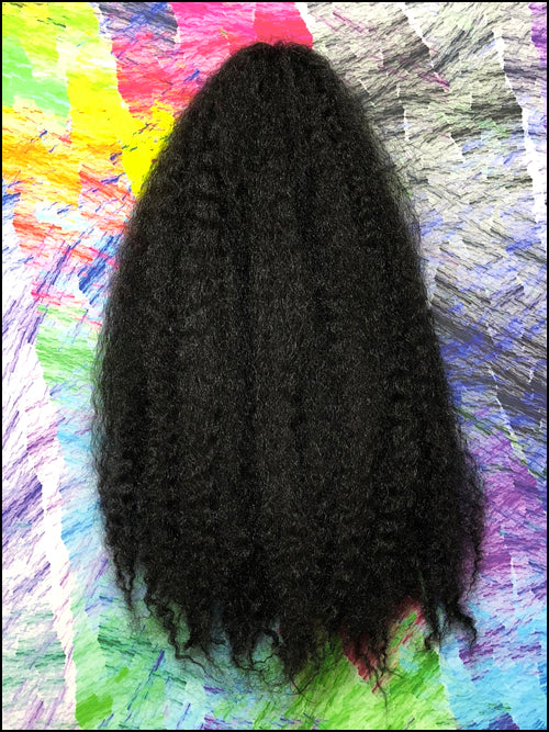 CyberloxShop Marley Braid Afro Kinky - #1 Jet Black (Silky)
