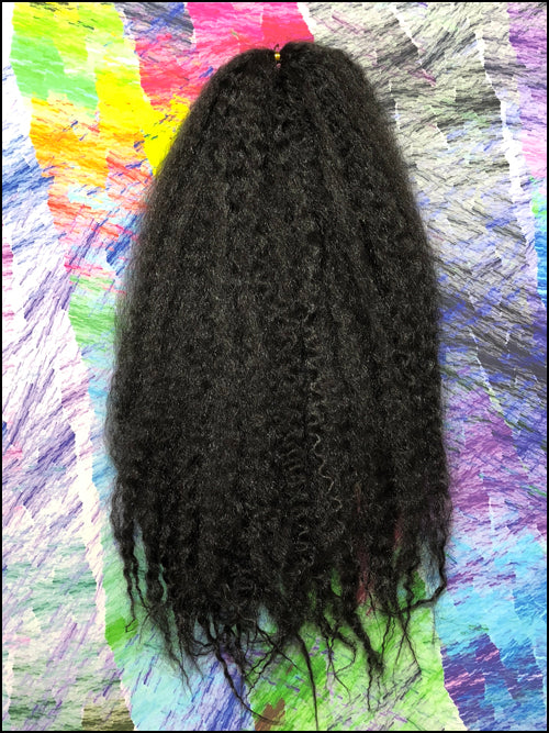 CyberloxShop Marley Braid Afro Kinky - #1B Off Black (Silky)
