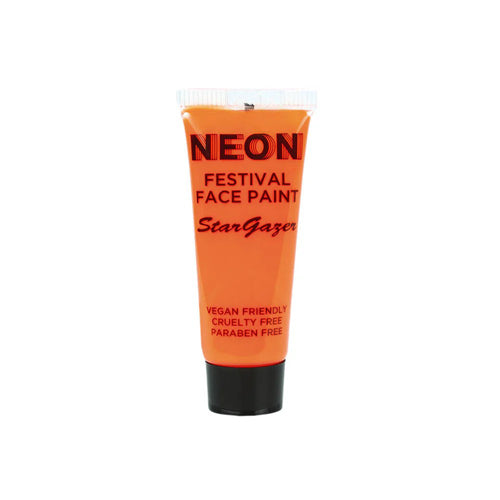 Stargazer Neon Festival Face Paint - Orange