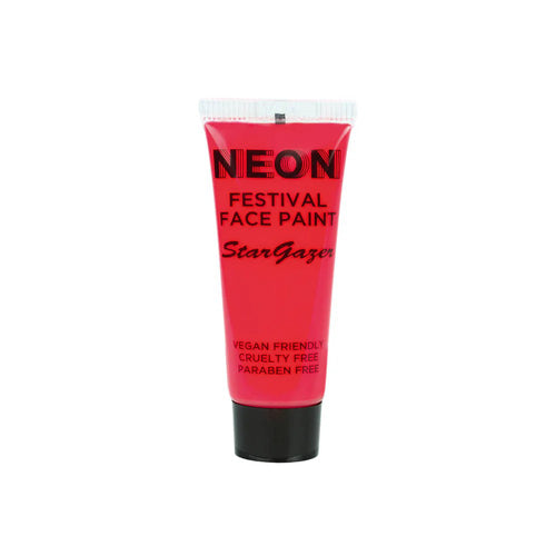Stargazer Neon Festival Face Paint - Red